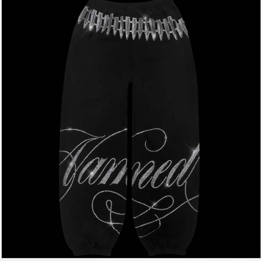 Named Collective Enemy Rhinestone sweatpants